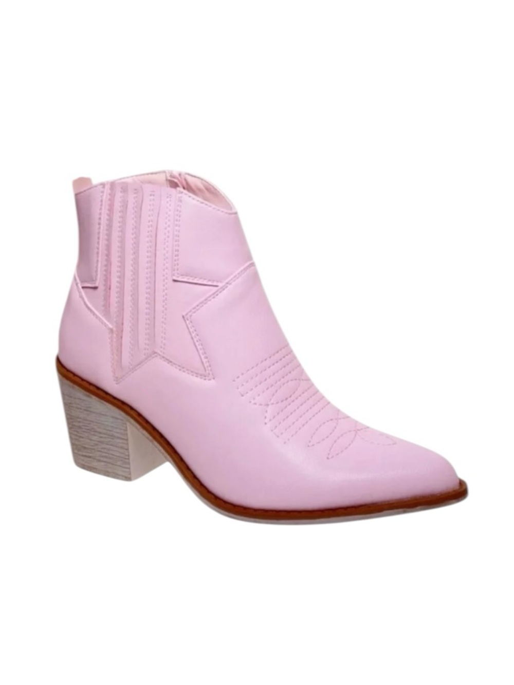 Pierre Dumas Pink Pointed Toe Boho Western Festival Ankle Boots Women’s Size 6.5 - Picture 2 of 12